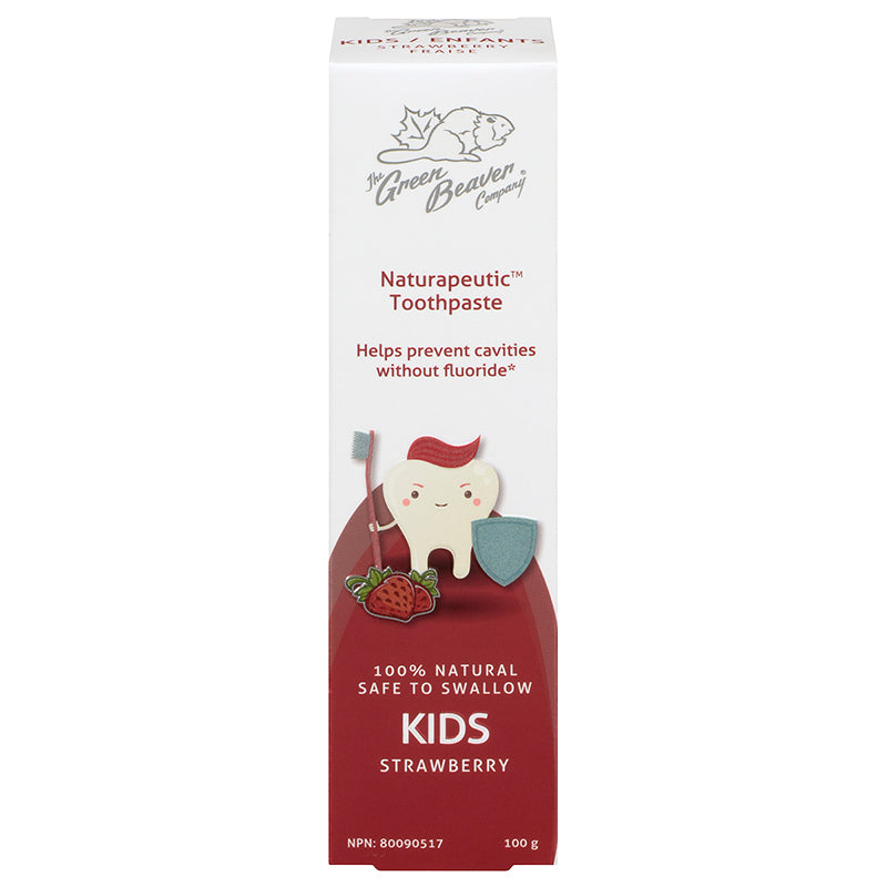 Green Beaver Kids Strawberry Toothpaste 100g - Lighten Up Shop