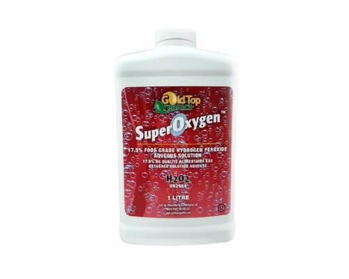Gold Top Organics 17.5% Food Grade Hydrogen Peroxide 1L
