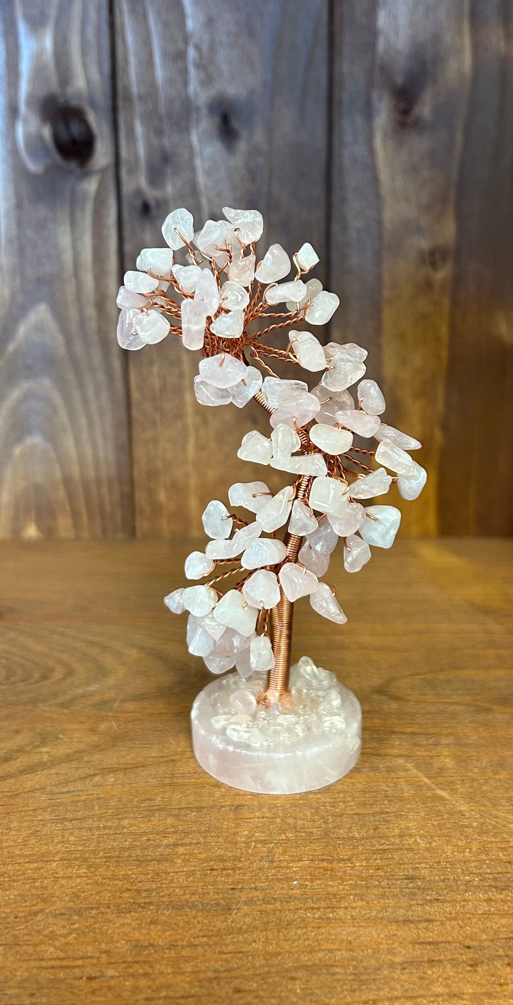 Rose Quartz Gem Tree 5” - Lighten Up Shop