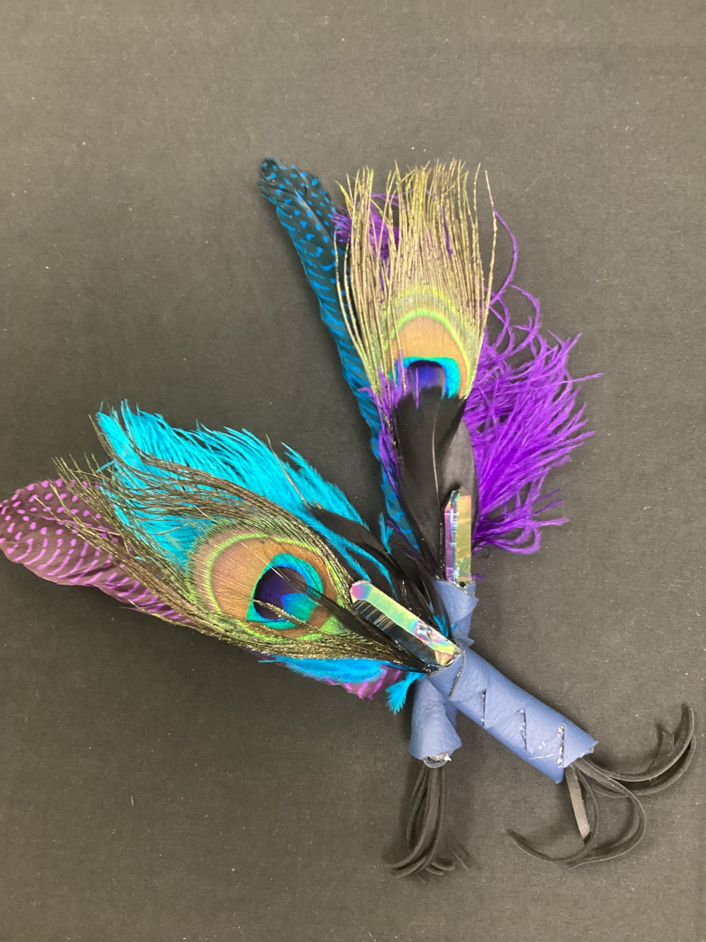 Crystal Smudging Feathers - Lighten Up Shop