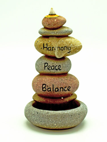 Harmony Peace Balance Backflow Incense Burner - Lighten Up Shop