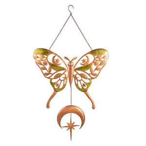 Luna Moth Metal Wall Decor 20” x 34” - Lighten Up Shop