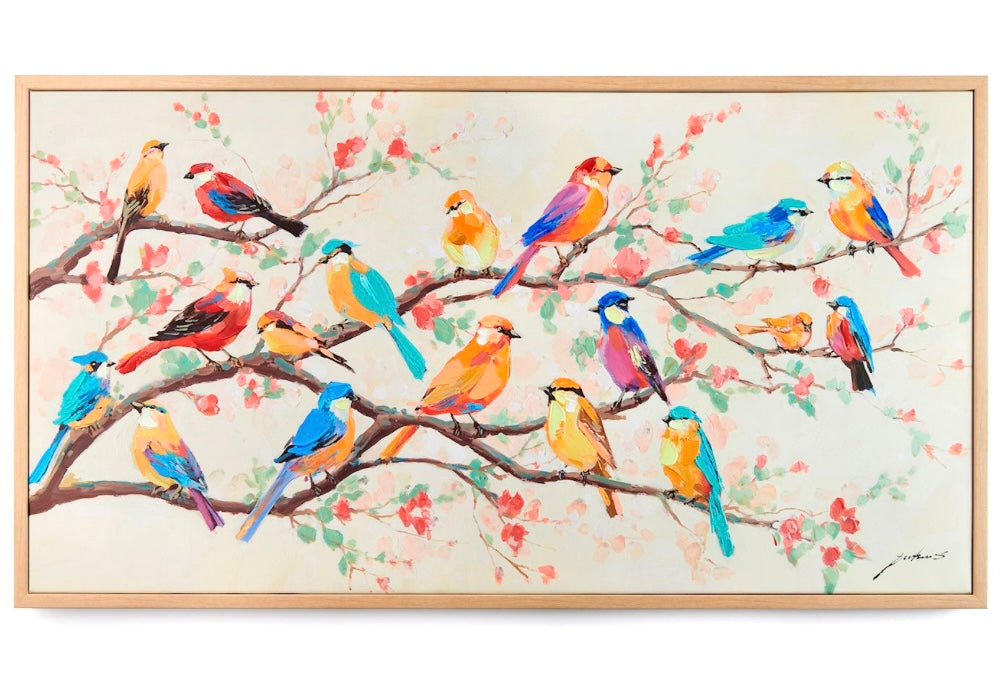 Wild Bird Framed Wall Cavas - Lighten Up Shop