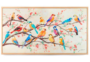 Wild Bird Framed Wall Cavas - Lighten Up Shop