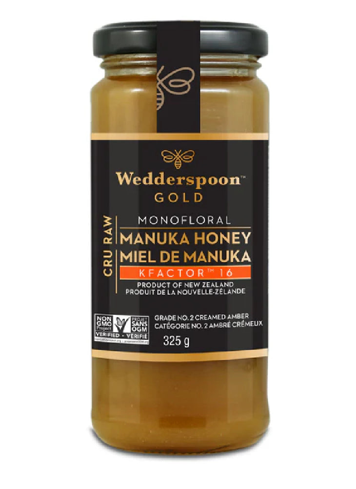 Wedderspoon Monofloral Manuka Honey KFactor16 (350 grams)