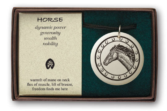 Pathfinder Horse Boxed Pendant Necklace - Lighten Up Shop