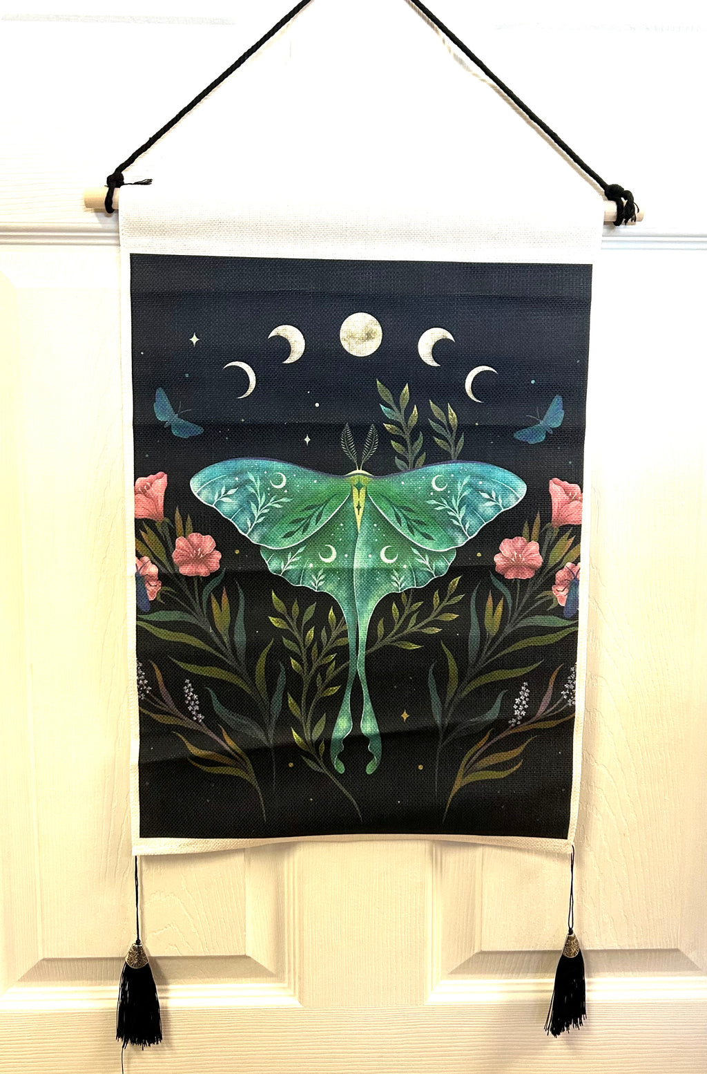 Green Luna Moth Banner - Lighten Up Shop