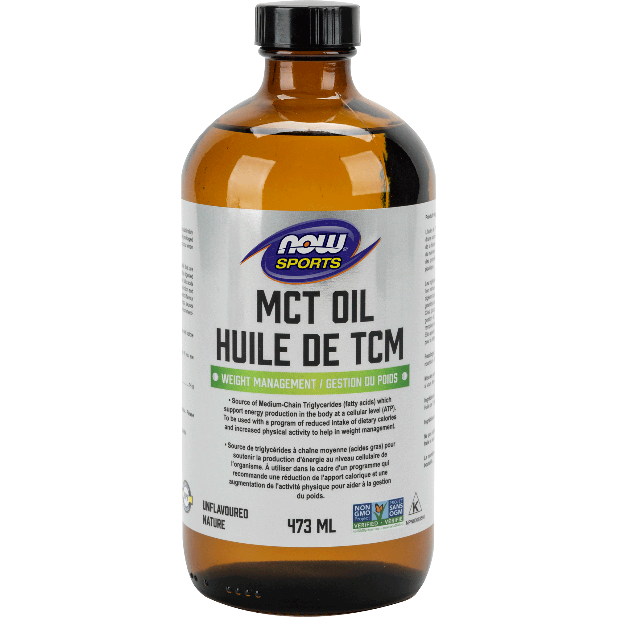 NOW Sports MCT Oil 473ml - Lighten Up Shop