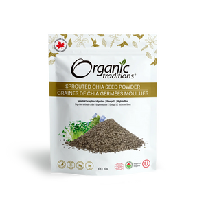Organic Traditions Sprouted Chia & Flax Seed Powder 454g - Lighten Up Shop