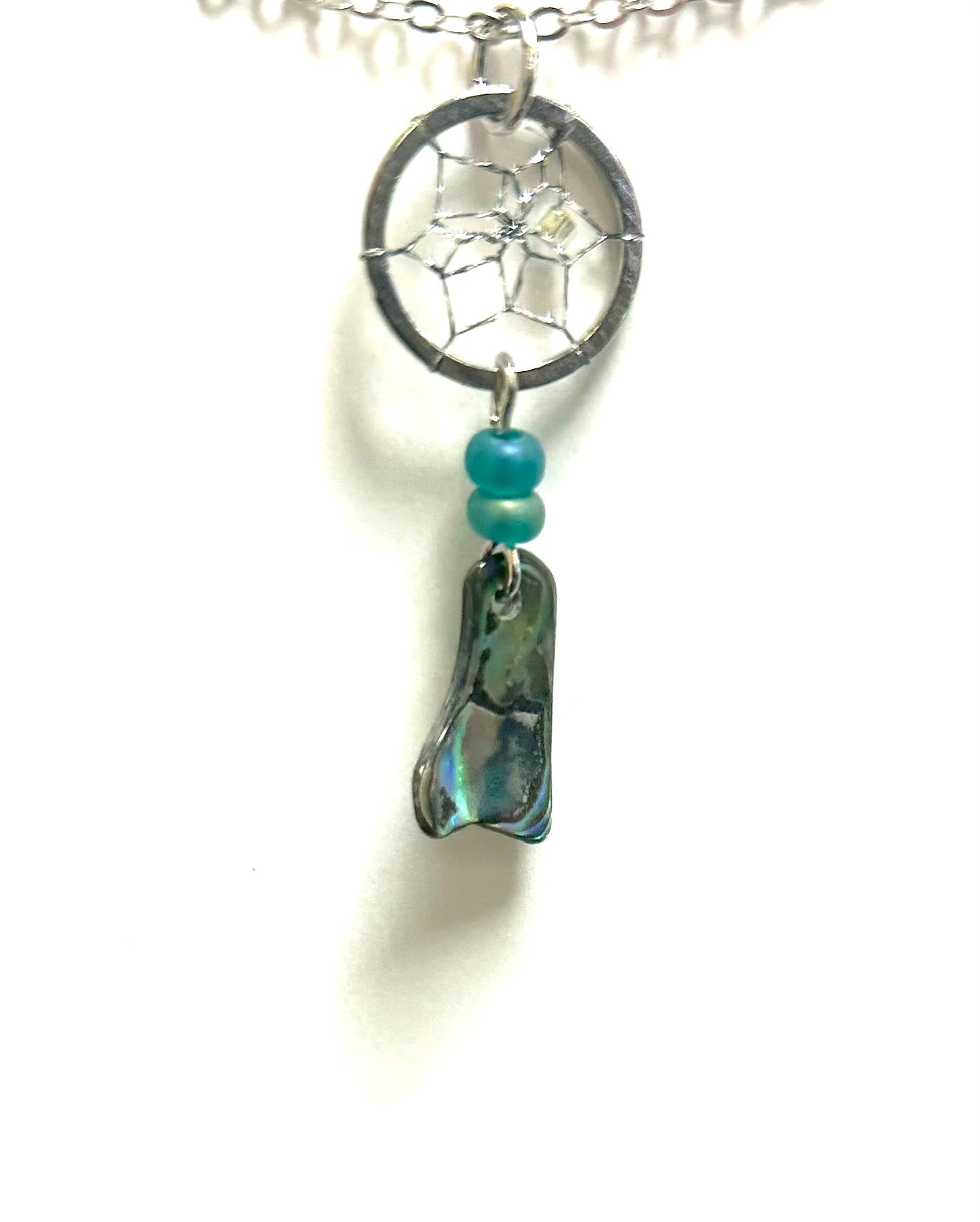 Paua Shell Dreamcatcher Necklace - Lighten Up Shop