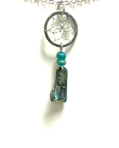 Paua Shell Dreamcatcher Necklace - Lighten Up Shop