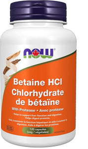 Betaine HCI With Protease 648mg - 120 Capsule - Lighten Up Shop