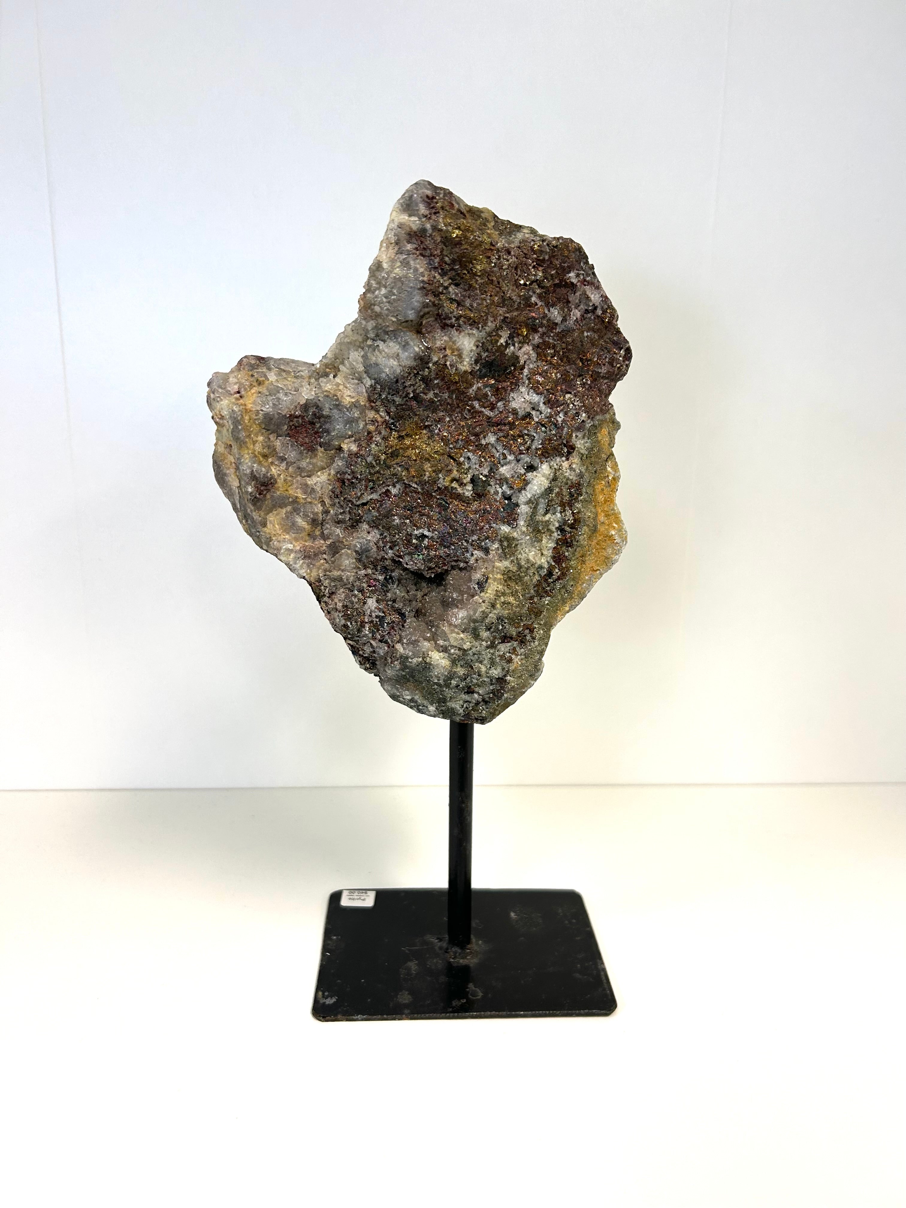 Pyrite on Metal Base - Lighten Up Shop