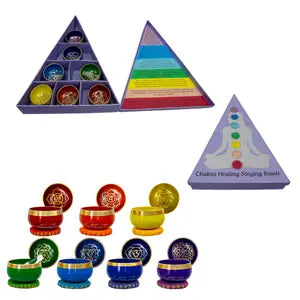 Chakra Mini Singing Bowl Set (Set of 7) - Lighten Up Shop