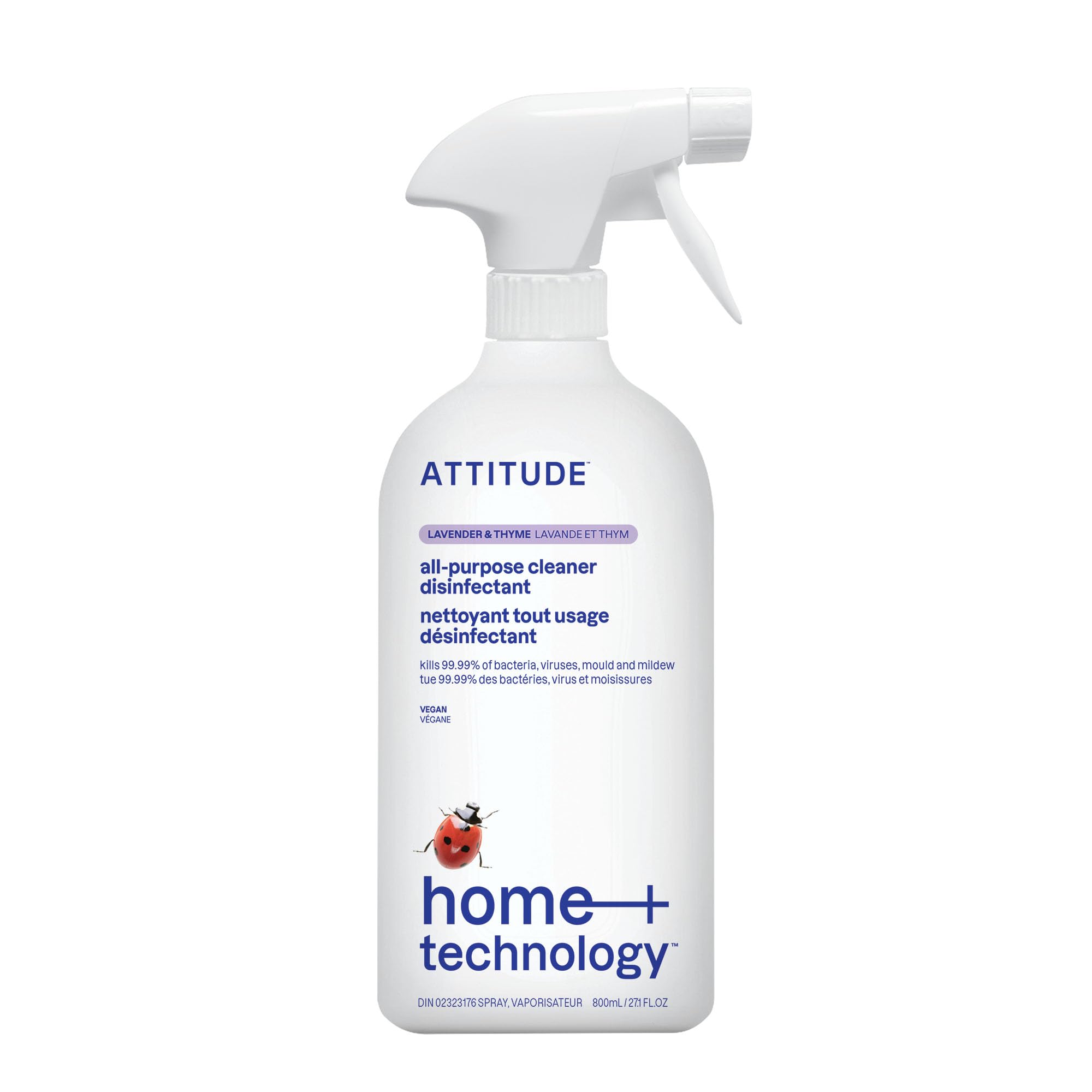 Attitude All-Purpose Cleaner Disinfectant 800ml - Lavender & Thyme - Lighten Up Shop
