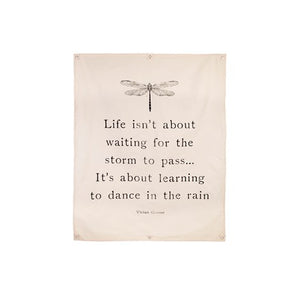 Dance in the Rain Canvas Tapestry - Lighten Up Shop