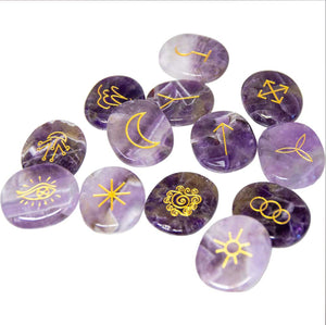 Witches Amethyst Rune 13 Piece Set - Lighten Up Shop