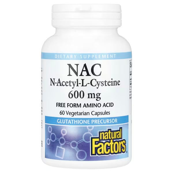 N-Acetyl-L-Cysteine 600mg 60 capsules - Lighten Up Shop