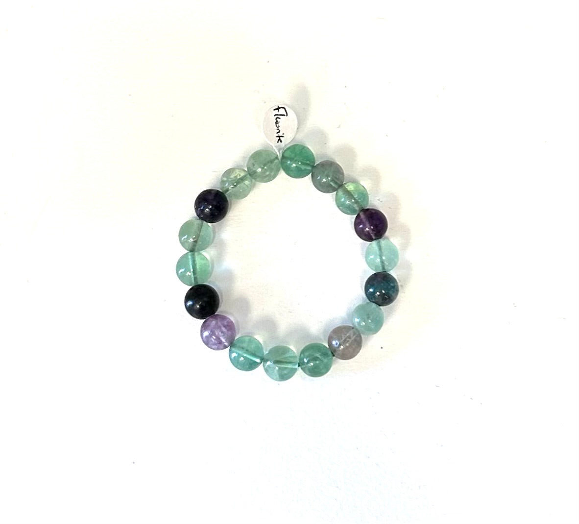 Fluorite 10mm/12mm Round Bead Bracelet - Lighten Up Shop