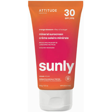 Attitude Mineral Sunscreen 30SPF 150g - Orange Blossom - Lighten Up Shop