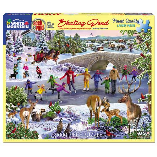 Skating Pond Puzzle 1000pc - Lighten Up Shop