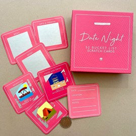 Date Night 52 Bucket List Scratch Cards - Lighten Up Shop
