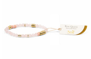 Stone Stacking Bracelet - Rose Quartz - Lighten Up Shop