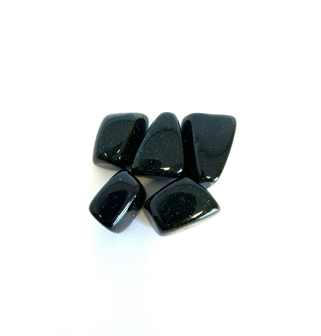 Green Goldstone Loose Tumbled - Lighten Up Shop