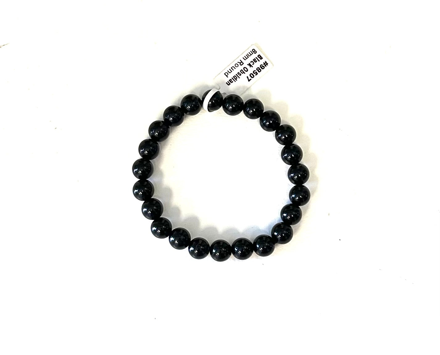 Obsidian 8mm Round Bracelet - Lighten Up Shop