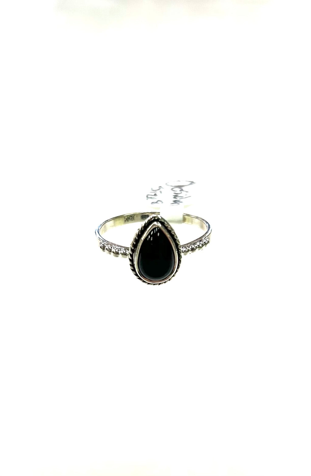 Obsidian Ring Teardrop $30 - Lighten Up Shop