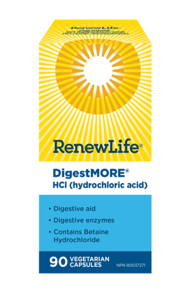 RenewLife DigestMORE HCI - 90 Capsule - Lighten Up Shop