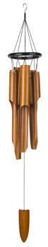 Black Ring Bamboo Windchimes