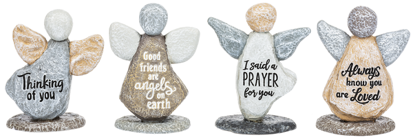Angel Pebble Art Statue - Lighten Up Shop