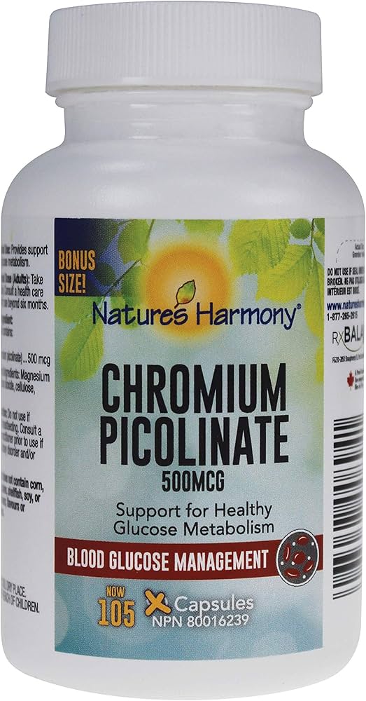 Nature’s Harmony Chromium Picolinate 500 mcg - 105 Capsule