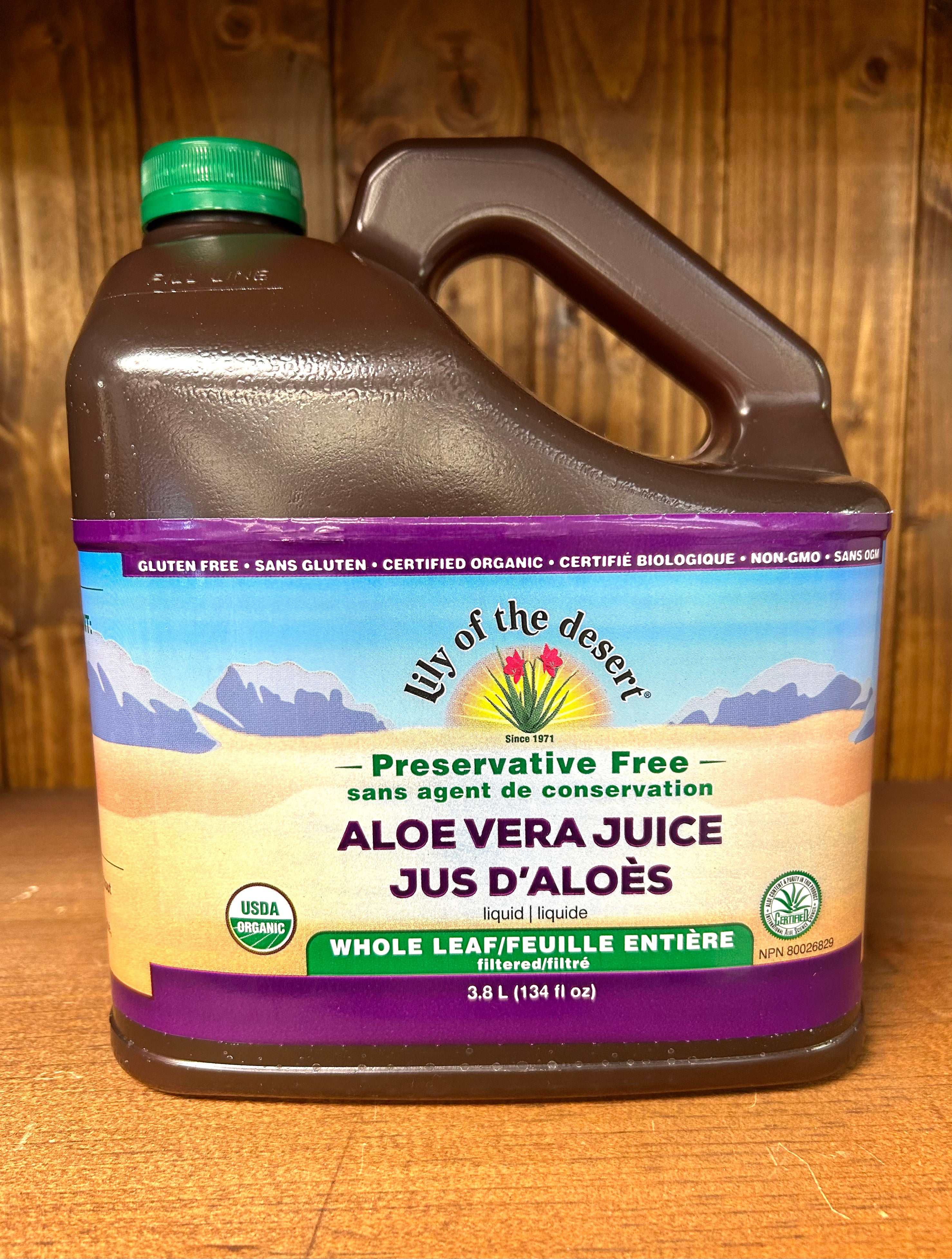 Lily of the Desert Preservative Free Aloe Vera Juice Whole Leaf 3.8L - Lighten Up Shop