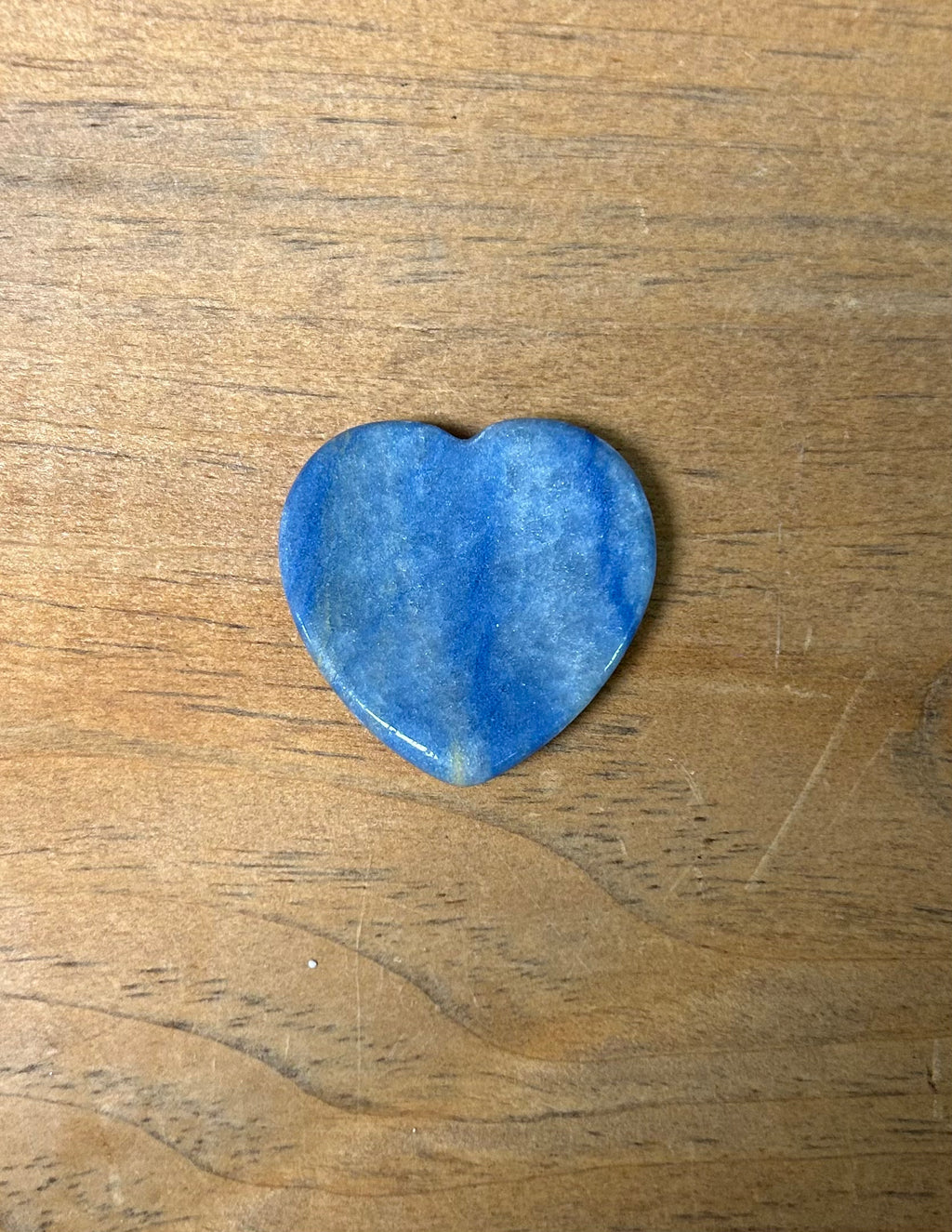 Blue Aventurine Heart Worry Stone - Lighten Up Shop