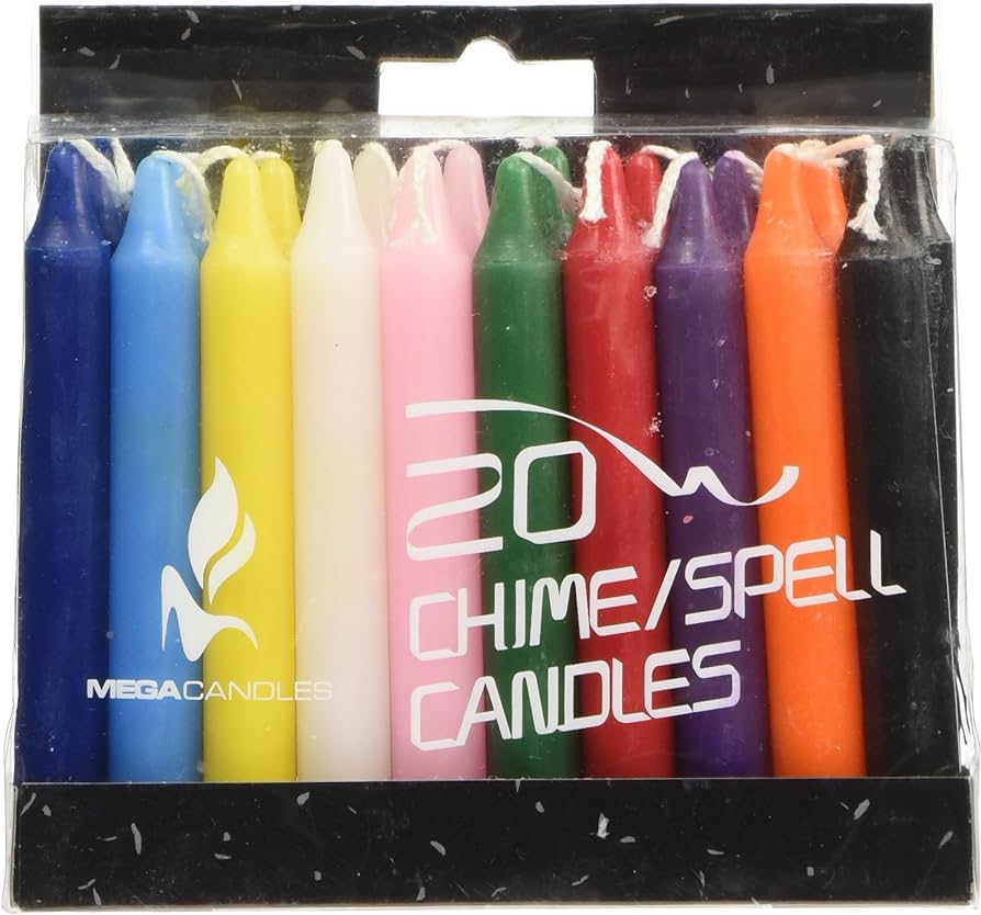 20 Coloured Chime Candles - Lighten Up Shop