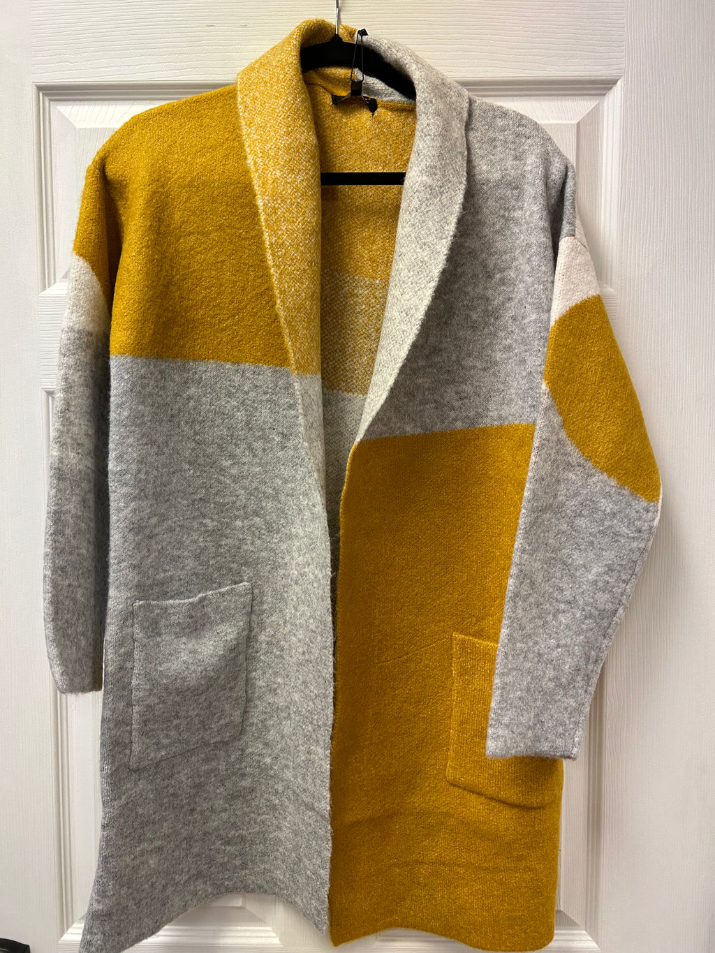 Mustard Grey Sweater - Lighten Up Shop