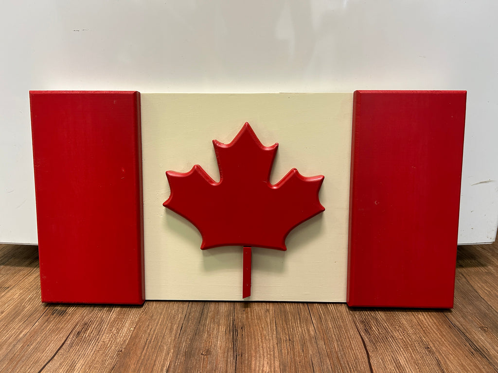 Canada Flag Wooden Sign - Lighten Up Shop