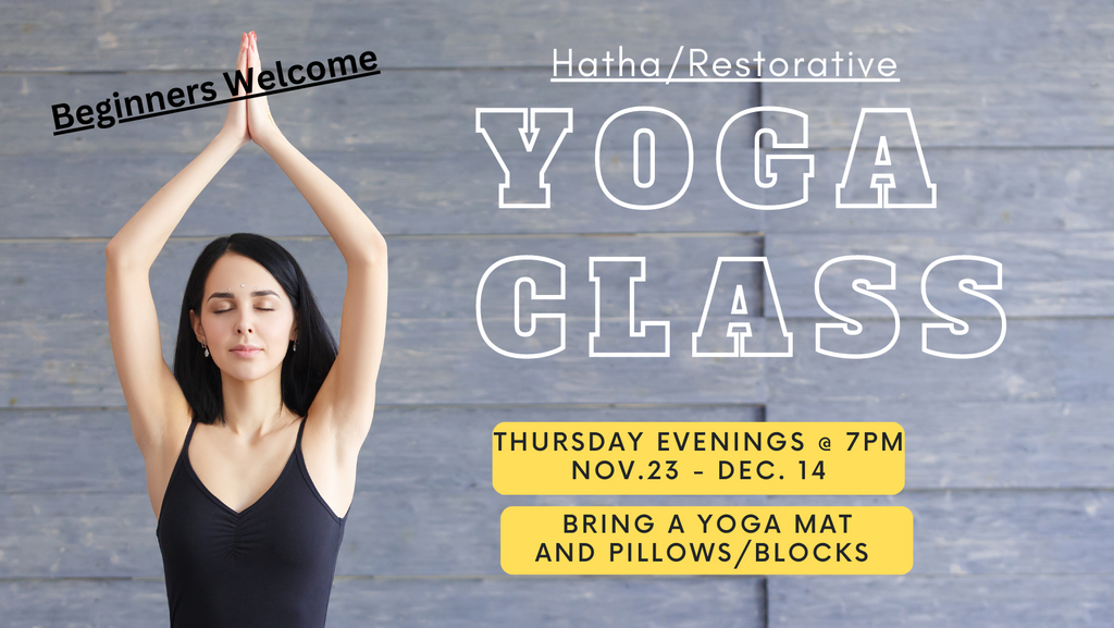 Hatha / Restorative Yoga (Nov. 23-Dec. 14) - Lighten Up Shop