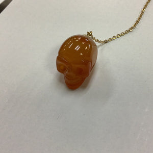 Carnelian Skull Pendulum - Lighten Up Shop