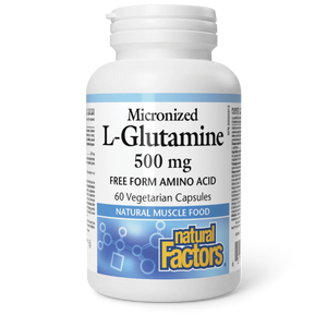 Micronized L-Glutamine 500mg - 60 capsules - Lighten Up Shop