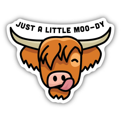 Highland Cow Sticker - Lighten Up Shop
