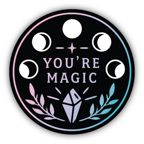 You're Magic Moon Phases Sticker - Lighten Up Shop