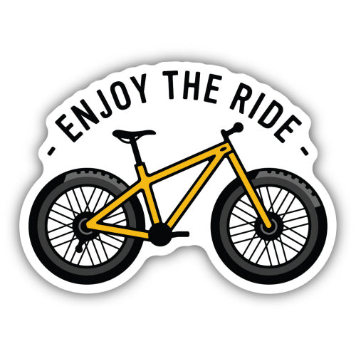 Enjoy the Ride Fat Tire Bike Sticker - Lighten Up Shop