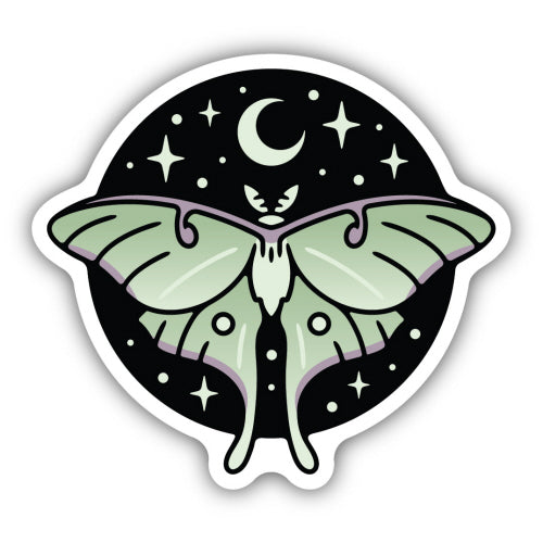Luna Moth Sticker - Lighten Up Shop