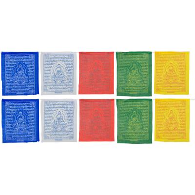 Medicine Buddha Tibetan Prayer Flag 96" - Lighten Up Shop