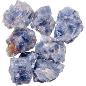Blue Calcite Chunks Loose Raw - Lighten Up Shop