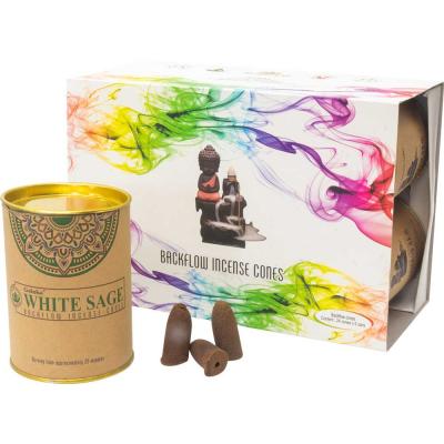 White Sage Backflow Incense Cones - Lighten Up Shop