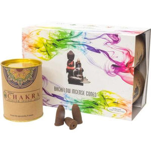 Chakra Backflow Incense Cones - Lighten Up Shop